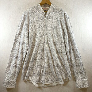 Stone Rose Men Hi Tech Dresswear Pima Cotton Button Shirt Sz XL Micro Dot Modern